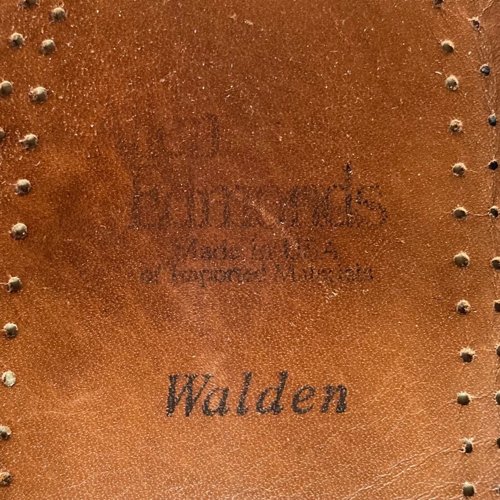 Allen Edmonds Walden Penny Loafers Mens Size 11.5 D Width Burgundy Leather USA - Picture 7 of 8